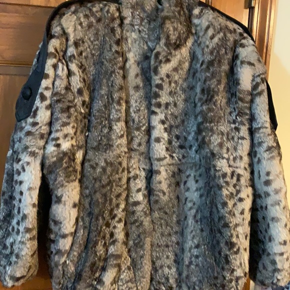 Real Rabbit Womens Coat L made in Hong Kong - Picture 1 of 3